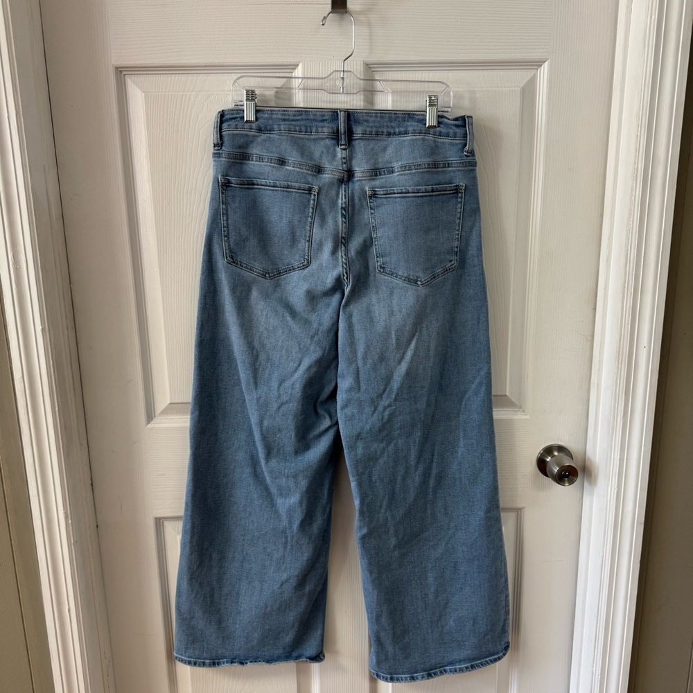 Quince Bella High Rise Wide Leg Jeans in Frosted Blue Size 32 - Picture 5 of 11